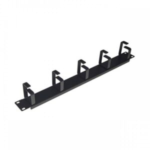 Digitus Listello Guidacavi Rack 19" 1U 5 Anelli Nero - immagine 1
