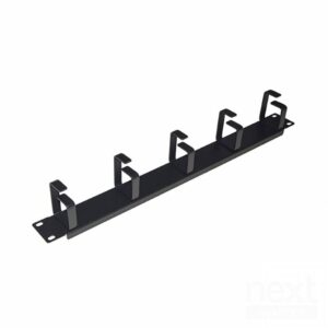Digitus Listello Guidacavi Rack 19" 1U 5 Anelli Nero - immagine 2