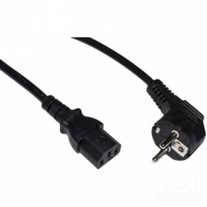 Digitus Cavo alimentazione spina Schuko 90 gradi/IEC 1.8m - immagine 2