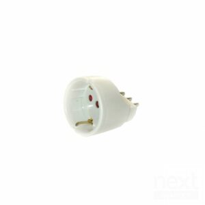 Digitus Adattatore Presa Schuko a Italiana Tripolare 10A Bianco - immagine 2