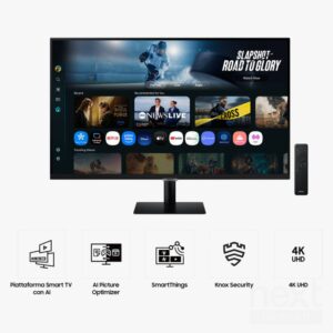 Samsung M7 - M70F Smart Monitor 32" VA 60Hz 4K UHD 4ms Multimediale USB-C 2*HDMI - immagine 5