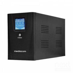 Mediacom M-UPS1301D UPS Line Interactive 1300VA/720W 1*Schuko 2*IEC - immagine 2