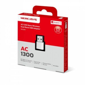 Mercusys MA30N Dongle USB Wi-Fi 5 Dual-Band AC1300 USB 2.0 - immagine 4