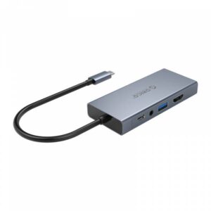 Orico Mini Dock Station Type-C To HDMI/USB3.0/Type-C/VGA/jack 3.5mm - immagine 1