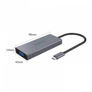 Orico Mini Dock Station Type-C To HDMI/USB3.0/Type-C/VGA/jack 3.5mm - immagine 4