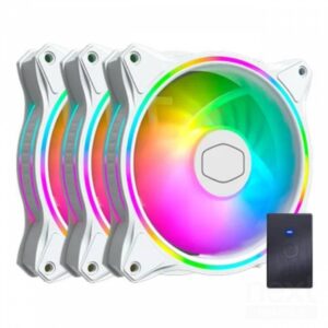 Cooler Master MasterFan MF120 Halo ARGB 3in1 White Edition Kit 3 Ventole 120mm PWM - immagine 2