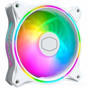 Cooler Master MasterFan MF120 Halo White Edition ARGB Ventola PWM 120mm - immagine 2