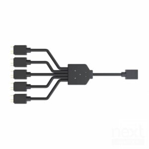 Cooler Master Cavo Splitter ARGB 1-5 Nero - immagine 2