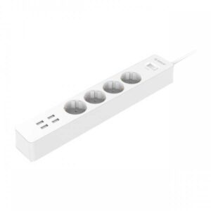Orico OSC-4A4U-EU-WH Multipresa 4 Schuko 2500W e 4 USB2.0 20W Bianco - immagine 1