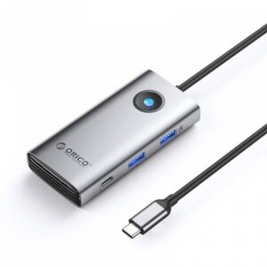 Orico PW11-6PC25R Docking Station USB-C to USB/USB-C/HDMI/RJ45 Grigio - immagine 1