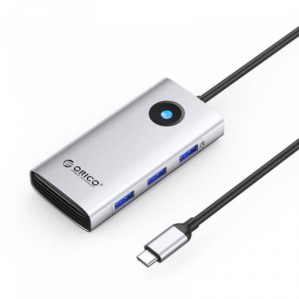 Orico PW11-6PR Docking Station USB-C to USB/USB-C/HDMI/RJ45 Argento
