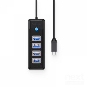 Orico PW4U-C3 HUB USB-C to 4*USB Nero - immagine 3