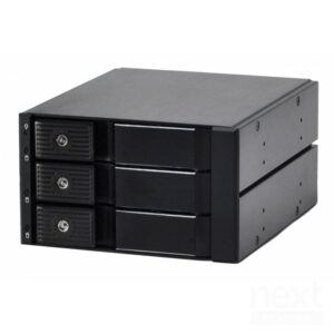 ELS S-36TL bay HDD Hot Swap 3 in 2,  2*5.25" a 3 HDD 3.5" Sata/SAS Nero - immagine 2