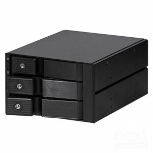 ELS S-36TL bay HDD Hot Swap 3 in 2,  2*5.25" a 3 HDD 3.5" Sata/SAS Nero - immagine 6