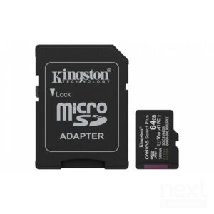 Kingston Canvas Select Plus Scheda MicroSDXC 64GB + Adattatore - immagine 1