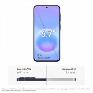 Samsung Galaxy A57 5G 256GB 6.7" 5G Dual-Sim Android 16 Awesome Navy - immagine 6