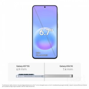 Samsung A57 5G 256 GB 6.7" 5G Doppia SIM Android 16.0 Blu - immagine 6