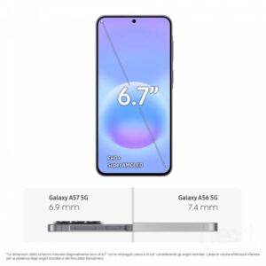 Samsung A57 5G 256GB 6.7" 5G Dual-Sim Android 16 Awesome Gray - immagine 6