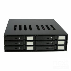 ELS SS-60WM bay Interno 5.25" per 6 x 2.5" SATA Nero - immagine 3