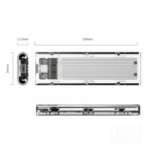 Orico NVMe M.2 SSD Enclosure USB3.1 Type-C - immagine 3
