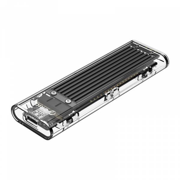 Orico TCM2-C3 Box Esterno SSD Enclosure M.2 NVME USB Type-C Trasparente-Nero