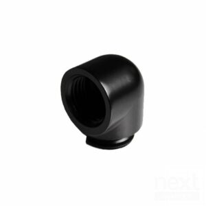 Barrow TDWT90-B01 Raccordo 90 G1/4  M/F Nero - immagine 2