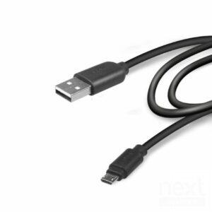 SBS Cavo dati USB 2.0 a MICRO USB, Spiralato 1m, Nero - immagine 2