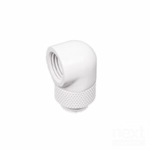 Barrow TWT90-V2.5 Raccordo 90 ruotabile G1/4" M/F Bianco - immagine 2
