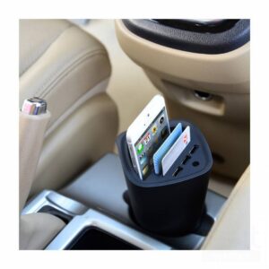 Orico UCH-C3-BK Caricabatteria da auto a tazza 3*USB 3.0 2.4A - Nero - immagine 4