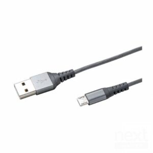 Celly Nylon Cavo USB2.0 to MicroUSB 1m Silver - immagine 2