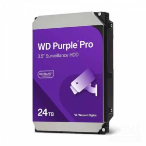 Western Digital HDD 24TB WD Purple Pro Smart Video 512MB 7200RPM SataIII 3.5" - immagine 2
