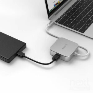 Orico XD-312 Docking Station USB-C To HDMI/VGA/USB3.0/Audio 15cm Silver - immagine 4