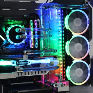 Barrow ZGC06N-SDB RGB Water Chanel Tanica per Zeanigal 07 8*G1/4 Trasparente - immagine 4