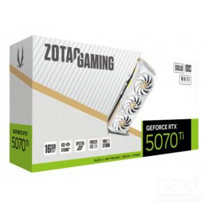 Zotac GeForce RTX 5070 Ti Solid Core OC White Edition 16GB GDDR7 DLSS4 1*HDMI/3*DisplayPort PCi Ex 5.0 16x - immagine 2